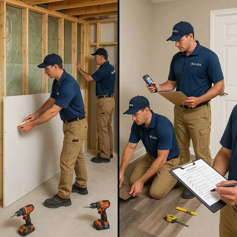 Repairs and Reconstruction process in Harbor Hills, OH